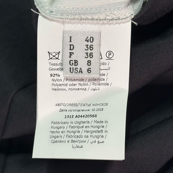 NWT Rare MOSCHINO Couture Trompe L'oeil Tuxedo Suit Dress Sz 6 Minor Flaw - Picture 11 of 13